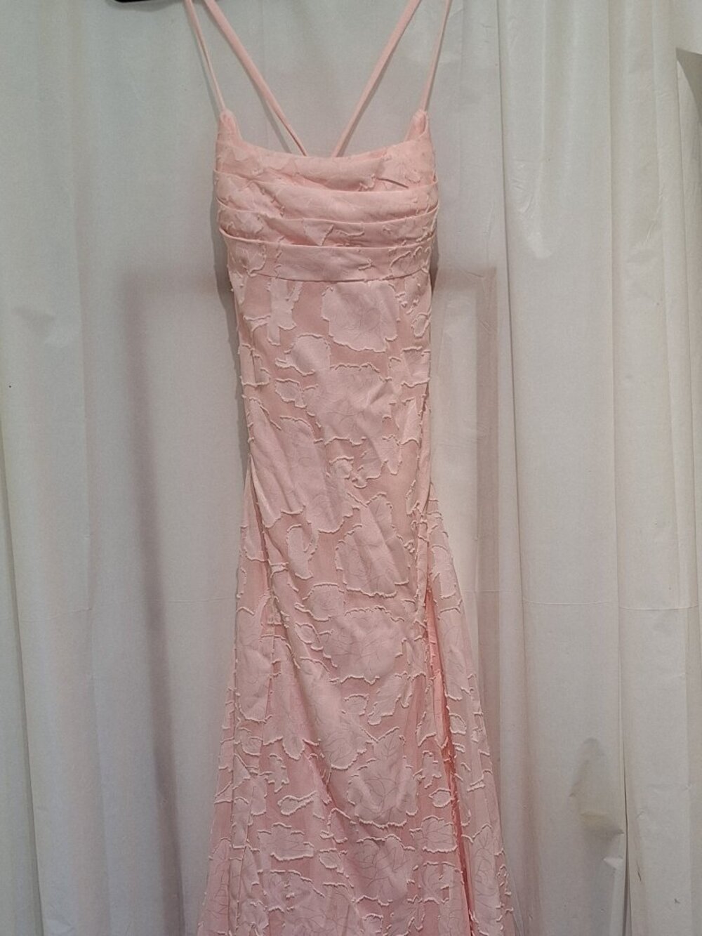 Cotton Candy Pink Dress Size 2 NWT Full length Formal dress